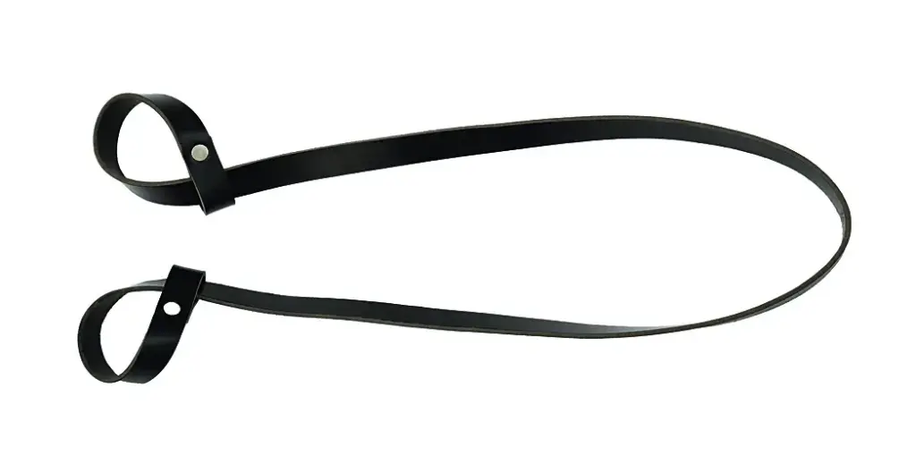 Leder-Lenkriemen flach